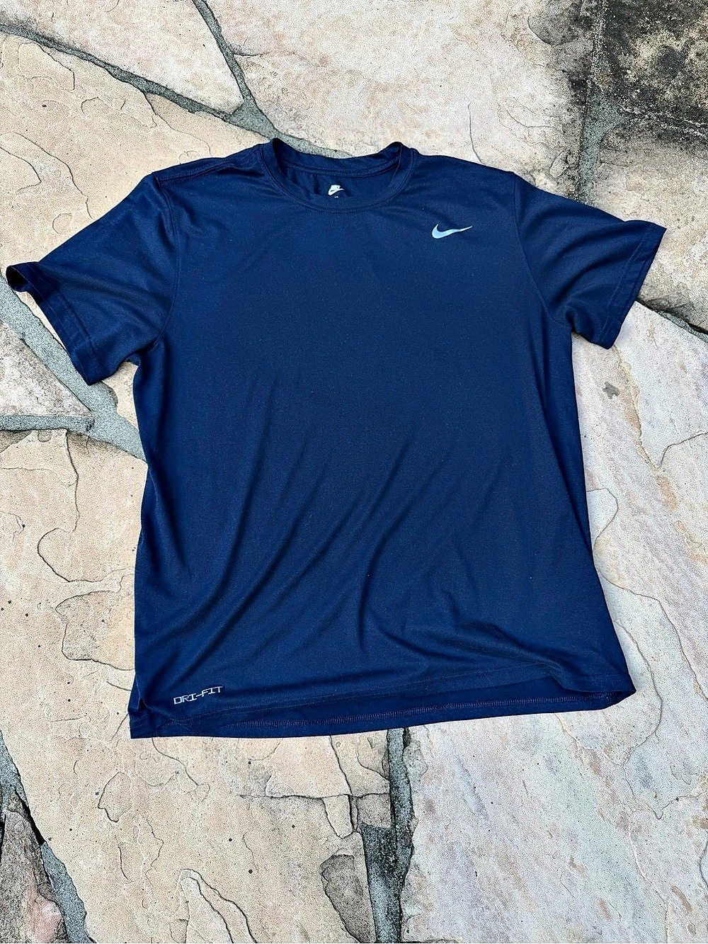 Nike The Nike Tee Dri-FIT Short Sleeve Tee Navy Blue Size Large